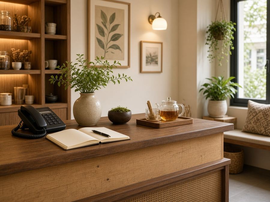 Contact desk at Ripigpaigl House in Singapore